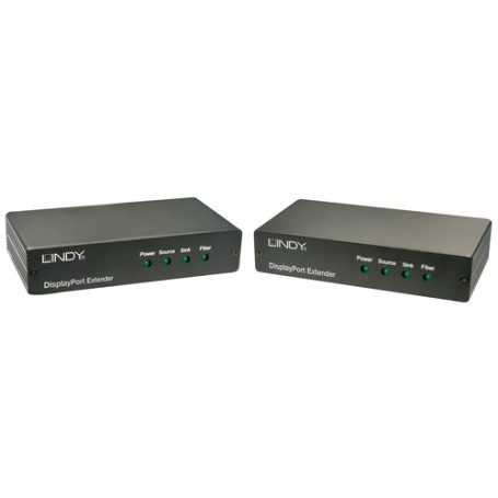 Lindy 38403 moltiplicatore di rete Ricevitore e trasmettitore di rete Nero (38403)