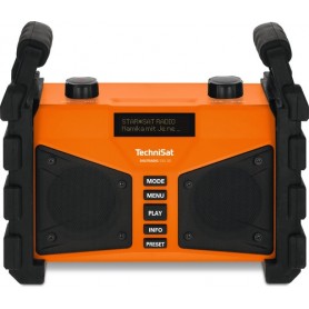 TechniSat DIGITRADIO 230 OD Cantiere Analogico e digitale Nero, Arancione (0000/3907)