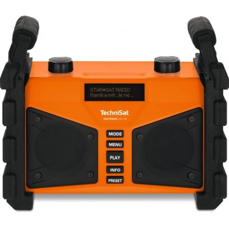TechniSat DIGITRADIO 230 OD Cantiere Analogico e digitale Nero, Arancione (0000/3907)