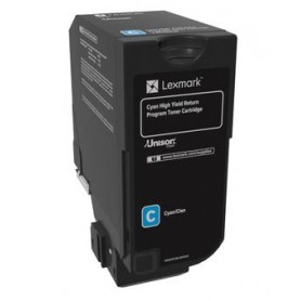 Lexmark 74C2HC0 cartuccia toner 1 pz Originale Ciano (74C2HC0)