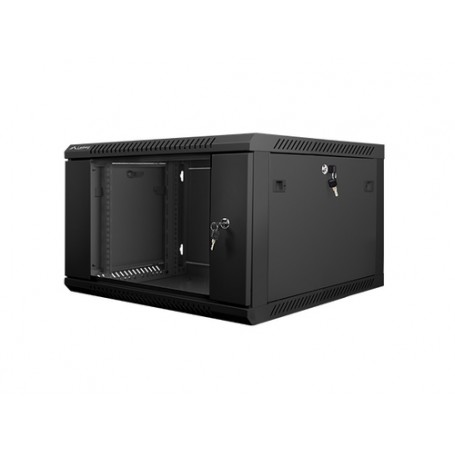 Lanberg WF01-6606-10B rack 6U Da parete Nero (WF01-6606-10B)