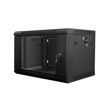 Lanberg WF01-6406-10B rack 6U Da parete Nero (WF01-6406-10B)