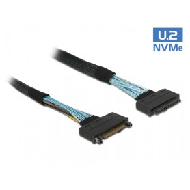 DeLOCK 1m, 2xU.2 SFF-8639 Nero (84830)