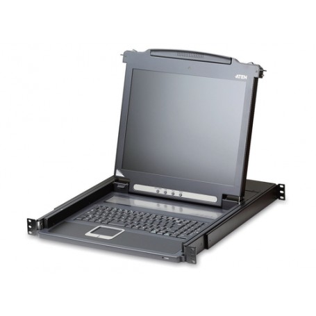 Aten CL1000M switch per keyboard-video-mouse (kvm) Montaggio rack Nero (CL1000M-ATA-2XK06GG)
