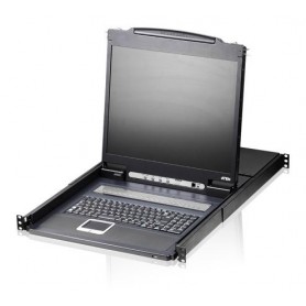 Aten CL1308N, ES switch per keyboard-video-mouse (kvm) Montaggio rack Nero (CL1308N-ATA-2XK06SG)