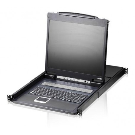 Aten CL1308N, UK switch per keyboard-video-mouse (kvm) Montaggio rack Nero (CL1308N-ATA-2XK06UG)