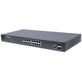 Intellinet 561341 switch di rete Gestito L2+ Gigabit Ethernet (10/100/1000) Supporto Power over Ethernet (PoE) 1U Nero (561341)