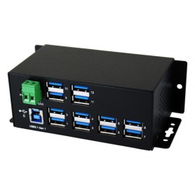 EXSYS EX-1112HMS hub di interfaccia USB 3.2 Gen 1 (3.1 Gen 1) Type-B 5000 Mbit/s Nero (EX-1112HMS)