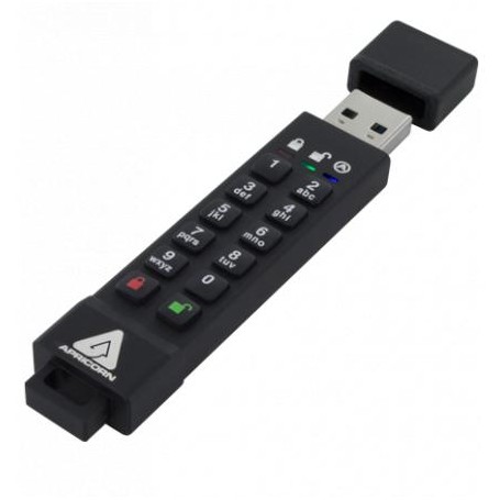 Apricorn Aegis Secure Key 3z unità flash USB 128 GB USB tipo A 3.2 Gen 1 (3.1 Gen 1) Nero (ASK3Z-128GB)