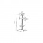 InLine 23170A supporto da tavolo per Tv a schermo piatto 177,8 cm (70") Nero, Argento (23170A)