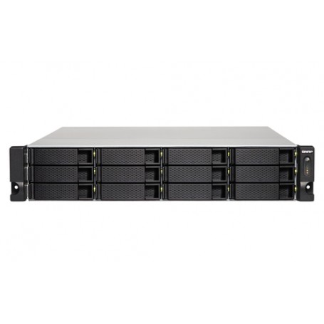QNAP TS-1253BU-RP NAS Armadio (2U) Collegamento ethernet LAN Nero J3455 (TS-1253BU-RP-4G)