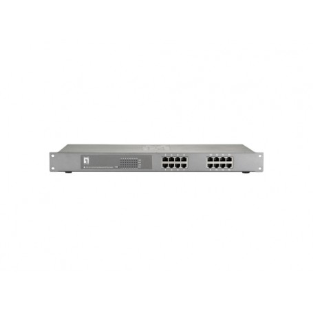 LevelOne FEP-1612W150 switch di rete Fast Ethernet (10/100) Supporto Power over Ethernet (PoE) Grigio (FEP-1612W150)