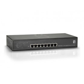 LevelOne GEP-0812W90 switch di rete Gigabit Ethernet (10/100/1000) Supporto Power over Ethernet (PoE) Grigio (GEP-0812W90)