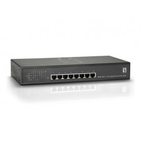 LevelOne GEP-0812W120 switch di rete Gigabit Ethernet (10/100/1000) Supporto Power over Ethernet (PoE) Grigio (GEP-0812W120)