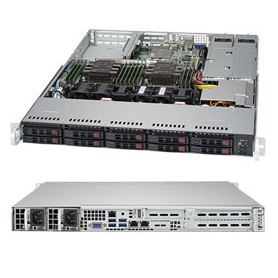 Supermicro SuperServer 1029P-WTRT Intel C622 LGA 3647 (Socket P) Rack (1U) Nero (SYS-1029P-WTRT)