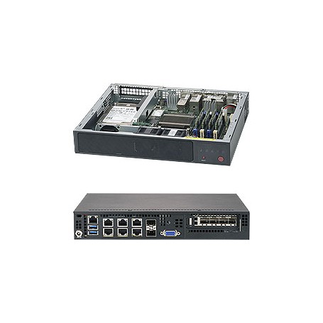 Supermicro SuperServer E300-9A Intel SoC BGA 1310 Rack (1U) Nero (SYS-E300-9A)