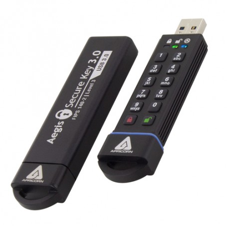 Apricorn ASK3 unità flash USB 16 GB USB tipo A 3.2 Gen 2 (3.1 Gen 2) Nero (ASK3-16GB)