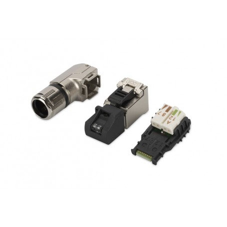 Digitus A-MFP6A 8-8 TG-AN cavo di collegamento RJ-45 Nero, Argento (A-MFP6A 8-8 TG-AN)