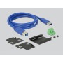 DeLOCK 63919 hub di interfaccia USB 3.2 Gen 1 (3.1 Gen 1) Micro-B 5000 Mbit/s Nero (63919)