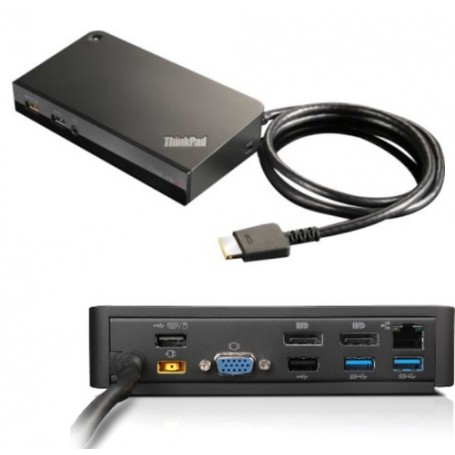 Lenovo 03X6300 replicatore di porte e docking station per notebook Cablato OneLink+ Nero (03X6300)