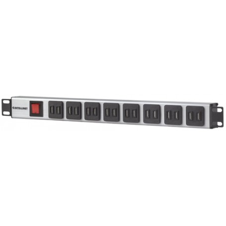Intellinet 164580 unità di distribuzione dell'energia (PDU) 1U Blu, Grigio (164580)