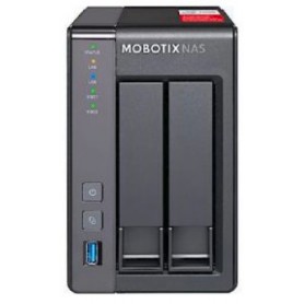 Mobotix MX-S-NAS2A-8 server NAS e di archiviazione Compatta Collegamento ethernet LAN Nero (MX-S-NAS2A-8)