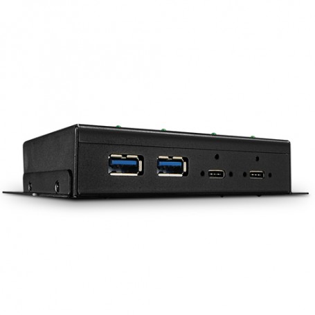 Lindy 43094 hub di interfaccia USB 3.2 Gen 2 (3.1 Gen 2) Type-C 10000 Mbit/s Nero (43094)