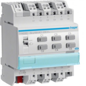 Hager TYA606D presa energia Grigio (TYA606D)