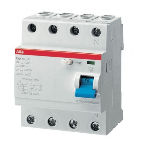 ABB F204F-25/0,03 interruttore automatico Tipo F 4 (F204F-25/0,03)