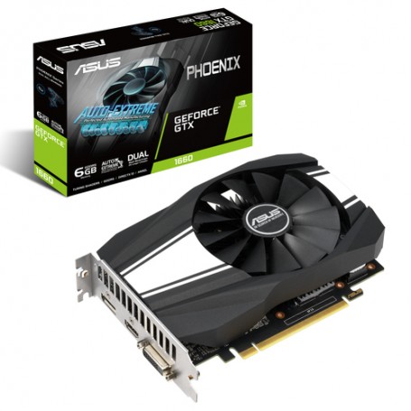 ASUS Phoenix PH-GTX1660-6G NVIDIA GeForce GTX 1660 6 GB GDDR5 (90YV0CU1-M0NA00) (90YV0CU1-M0NA00_PROMO)