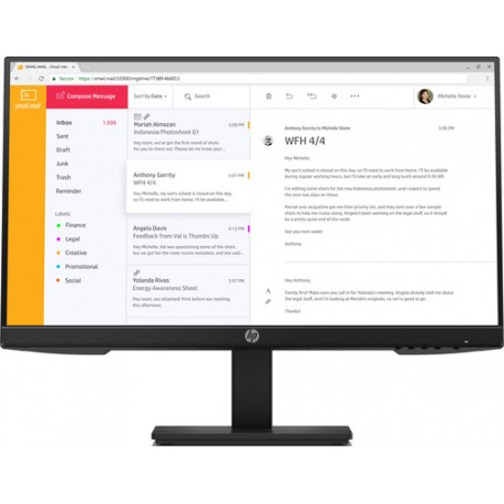HP P24h G4 60,5 cm (23.8") 1920 x 1080 Pixel Full HD IPS (7VH44AA#ABB)