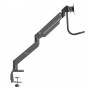 StarTech.com ARMSLIMDUAL2USB3 supporto da tavolo per Tv a schermo piatto 81,3 cm (32") Morsa Nero (ARMSLIMDUAL2USB3)