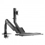 InLine 23174A supporto da tavolo per Tv a schermo piatto 81,3 cm (32") Morsa/Bullone di ancoraggio Nero (23174A)