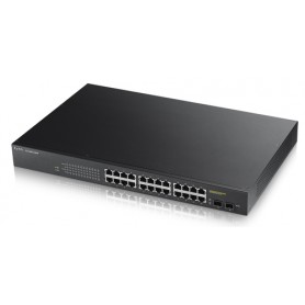 Zyxel GS1900-24HP Gestito L2 Gigabit Ethernet (10/100/1000) Supporto Power over Ethernet (PoE) Nero (GS1900-24HP-EU0101F)