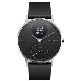 Nokia Steel HR Braccialetto per rilevamento di attività Nero, Acciaio inossidabile (4310007)