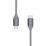 nevox 1654 cavo USB 2 m USB 2.0 USB C Grigio, Argento (1654)