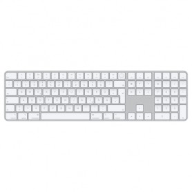 Apple Magic tastiera USB + Bluetooth Tedesco Alluminio, Bianco (MK2C3D/A)