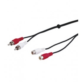 Goobay AVK 125-1000 10.0m cavo audio 10 m 2 x RCA Nero (50437)