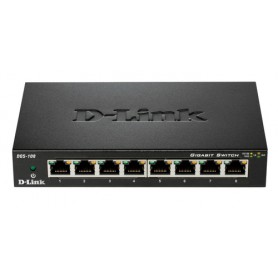 D-Link DGS-108 switch di rete Non gestito Nero (DGS-108/E)