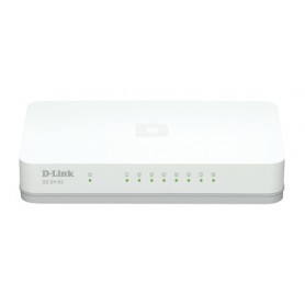 D-Link GO-SW-8G/E switch di rete Non gestito Gigabit Ethernet (10/100/1000) Bianco (GO-SW-8G/E)