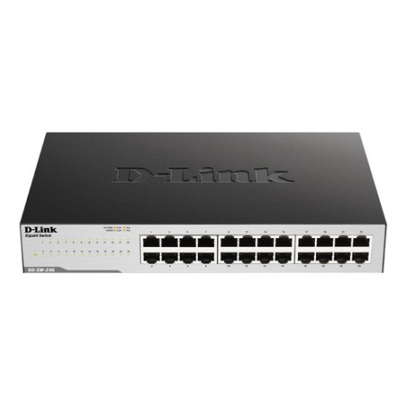 D-Link GO-SW-24G Non gestito L2 Gigabit Ethernet (10/100/1000) 1U Nero (GO-SW-24G/E)