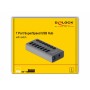 DeLOCK 63669 hub di interfaccia USB 3.2 Gen 1 (3.1 Gen 1) Type-B 5 Mbit/s Grigio (63669)