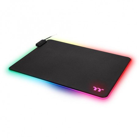 Thermaltake GMP-LVT-RGBHMS-01 tappetino per mouse Tappetino per mouse per gioco da computer Nero (GMP-LVT-RGBHMS-01)