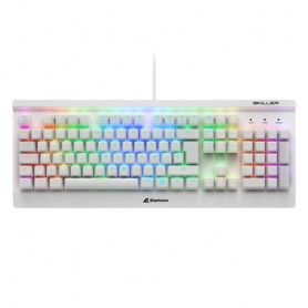 Sharkoon SKILLER SGK3 tastiera USB QWERTY Inglese, Spagnolo Bianco (4044951032273)