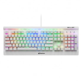Sharkoon SKILLER SGK3 tastiera USB QWERTY Inglese Bianco (4044951032167)
