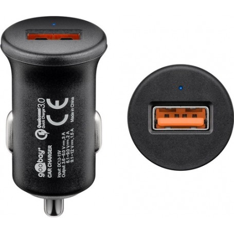 Goobay 45162 Caricabatterie per dispositivi mobili Nero Auto (45162)