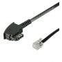 Goobay 68535 cavo telefonico 3 m Nero (68535)