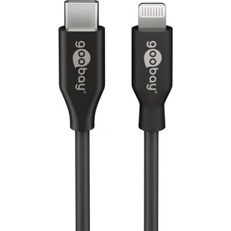 Goobay 39428 cavo Lightning 0,5 m Nero (39428)