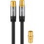 Goobay 70367 cavo coassiale 2 m Nero (70367)