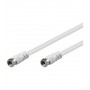 Goobay AKF 150 1.5m cavo coassiale 1,5 m Bianco (11721)